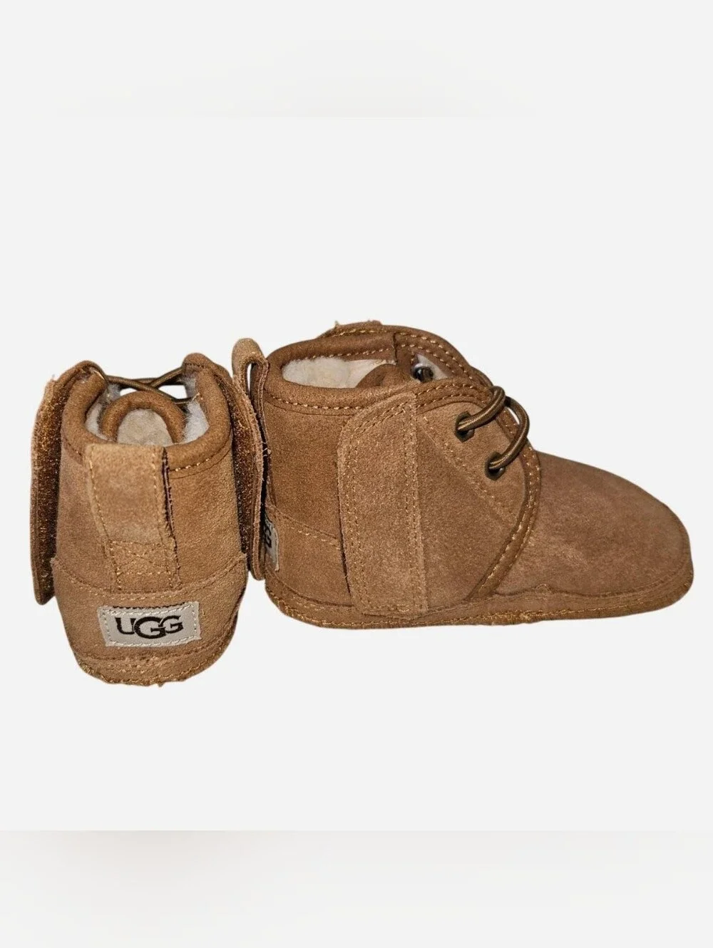 UGG Kids Chestnut Suede Booties - Chestnut Brown